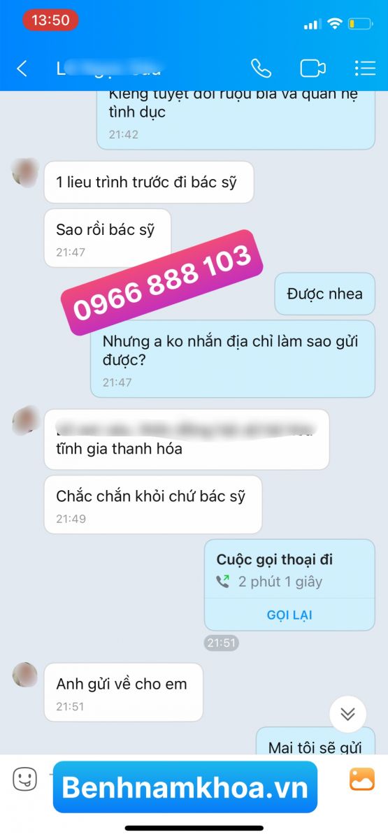 Phản hồi chữa bệnh lậu uy tín -29-08